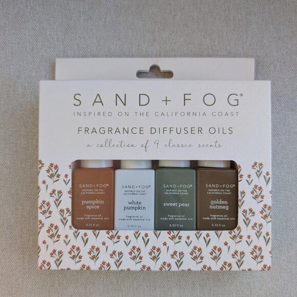 Sand + Fog Fragrance Diffuser Oils – Set of 4 Autumn Scents – Pumpkin Spice New - Picture 1 of 7